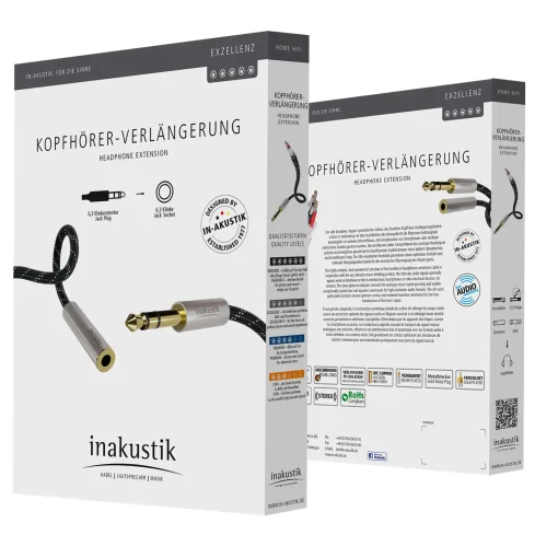 Inakustik Excellence Hoofdtelefoonverleng - fem 6,3mm <> 6,3mm - 3m - Afbeelding 2