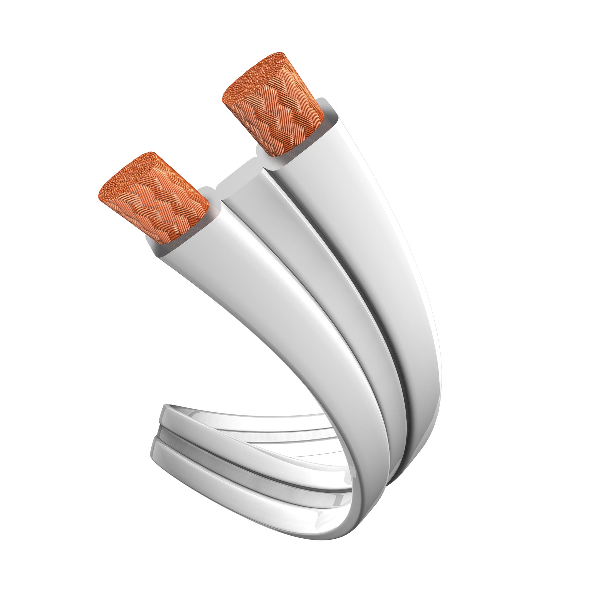 Inakustik Premium Platte Ls.kabel 2,5mm wit