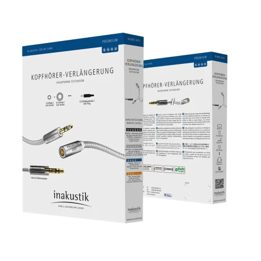 Inakustik Premium Hoofdtelefoonverleng - fem 3,5mm <> 3,5/6,3mm - Afbeelding 4