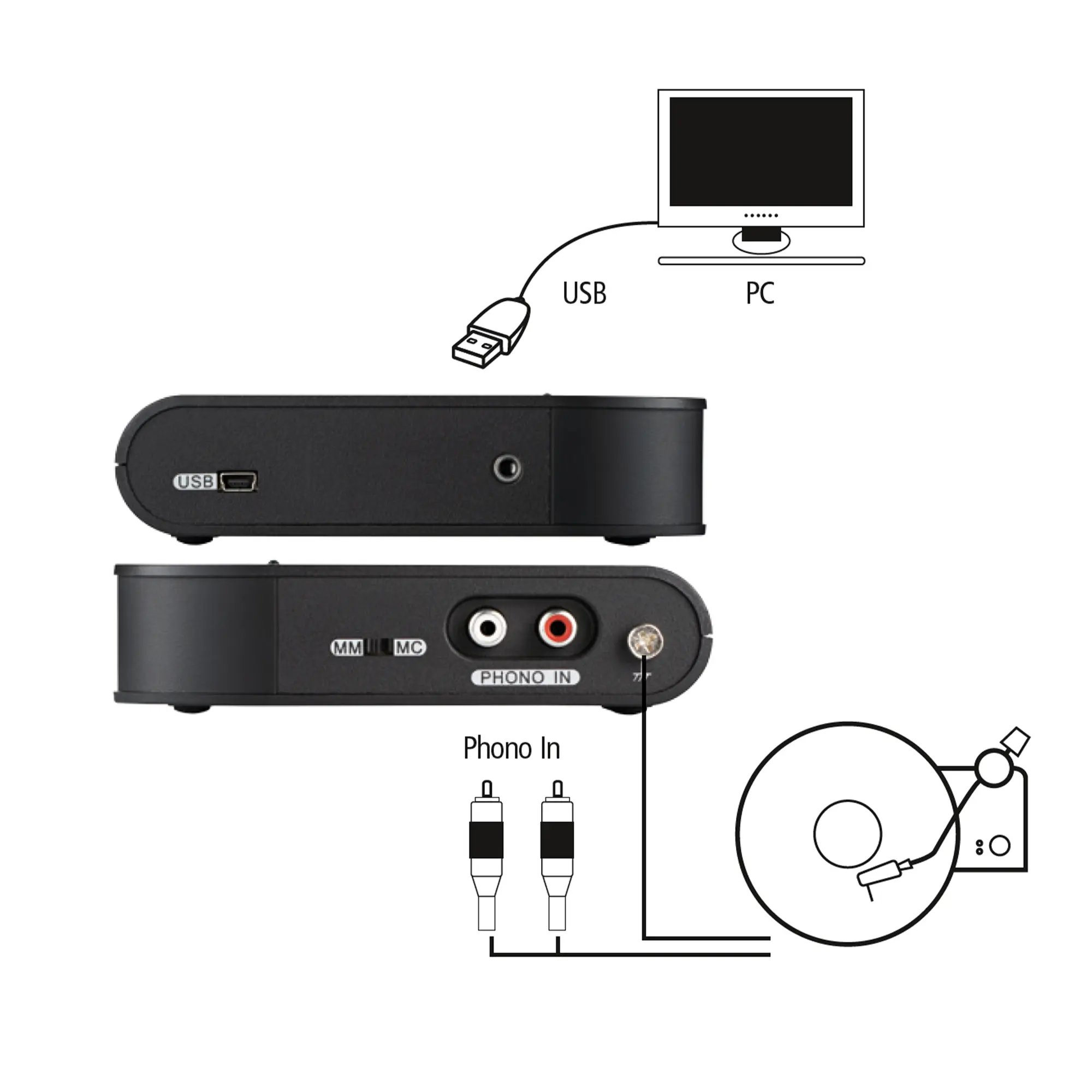 Inakustik Premium Phono voorversterker - USB uit analoog in/uit - Afbeelding 6