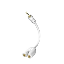 Inakustik Star Y-splitter 3,5mm Jack <> 2x fem.3,5mm - 10 cm