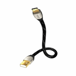 Excellence Hifi USB A > USB Micro B (v2.0) verzilverd - 0,5m