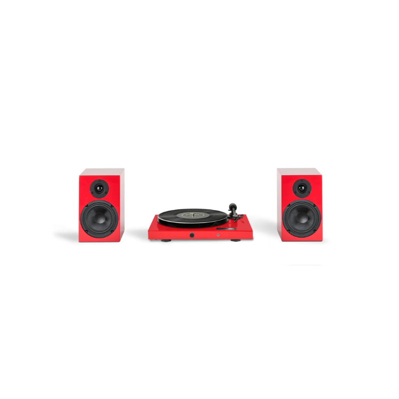 Pro-Ject Juke Box E1 Hifi set Rood